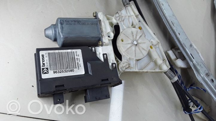 Citroen C5 Front door window regulator with motor 9632532080