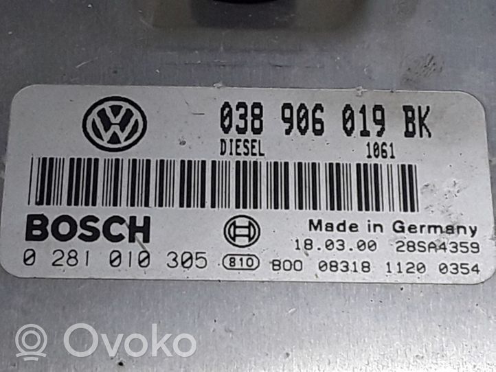 Volkswagen PASSAT B5 Moottorin ohjainlaite/moduuli 038906019K