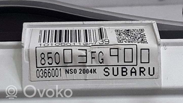 Subaru Impreza III Compteur de vitesse tableau de bord 85003FG900