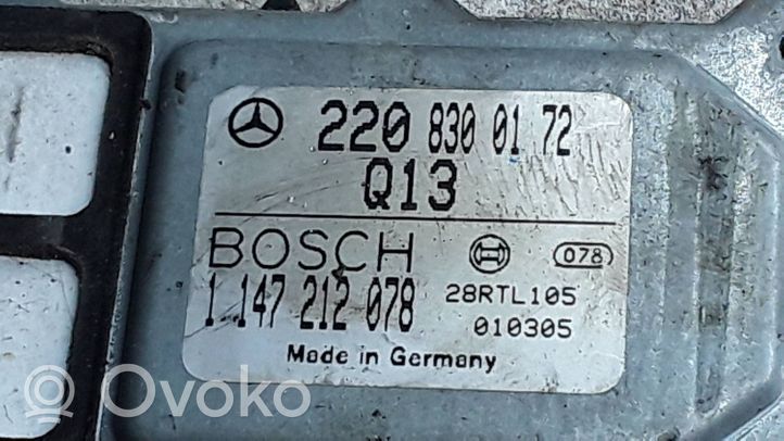 Mercedes-Benz S W220 Muut ohjainlaitteet/moduulit 2208300172