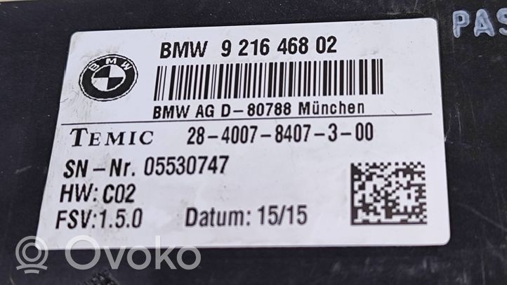 BMW 7 F01 F02 F03 F04 Moduł / Przekaźnik podgrzewania foteli 9216468