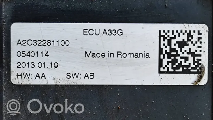 Opel Meriva B Module de commande de frein à main A2C32281100