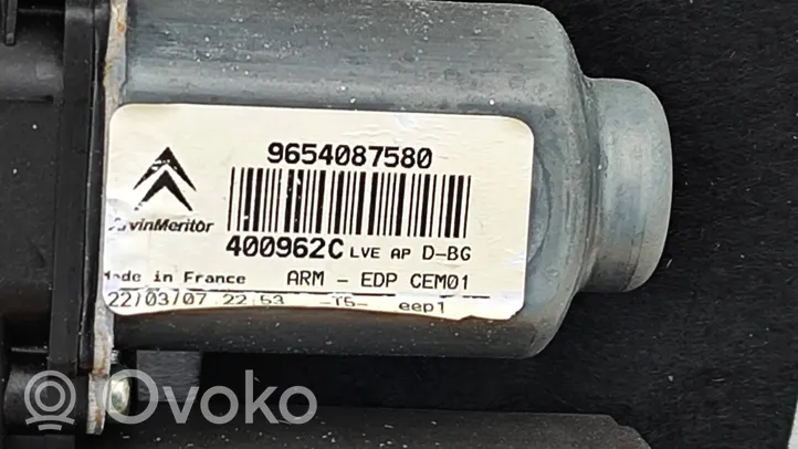 Citroen C4 I Picasso Elektryczny podnośnik szyby drzwi 9654087580