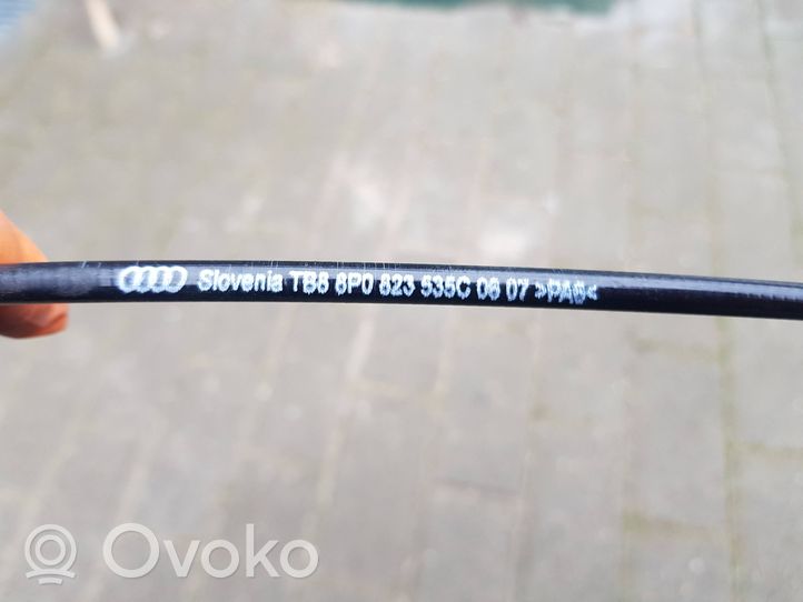 Audi A3 S3 A3 Sportback 8P Linka zamka pokrywy przedniej / maski silnika 8P0823535C