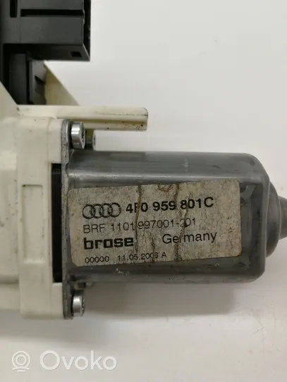 Audi A6 S6 C6 4F Moteur de lève-vitre de porte arrière 4F0959801C