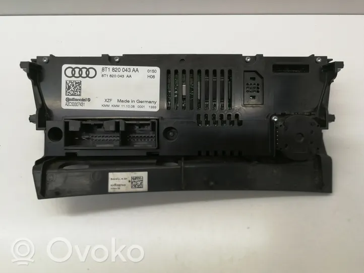 Audi A4 S4 B8 8K Climate control unit 8T1820043AA