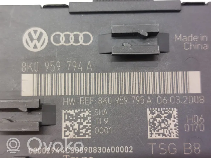 Audi A4 S4 B8 8K Centralina/modulo portiere 8K0959794A