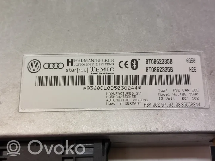 Audi A4 S4 B8 8K Unidad de control/módulo de bluetooth 8T0862335B