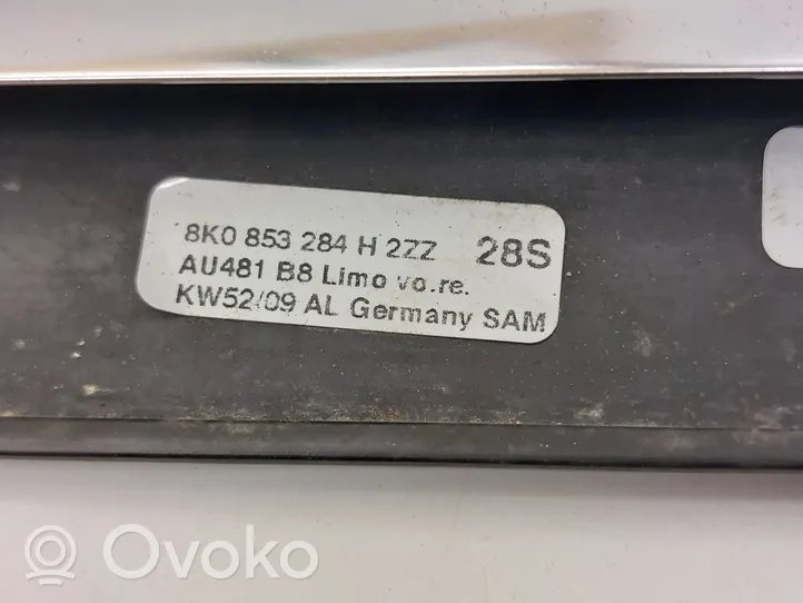 Audi A4 S4 B8 8K Rivestimento modanatura del vetro della portiera anteriore 8K0853284H