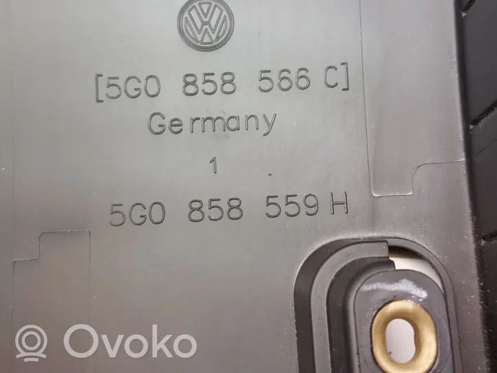 Volkswagen Golf VII Garniture de colonne de volant 5G0858566C