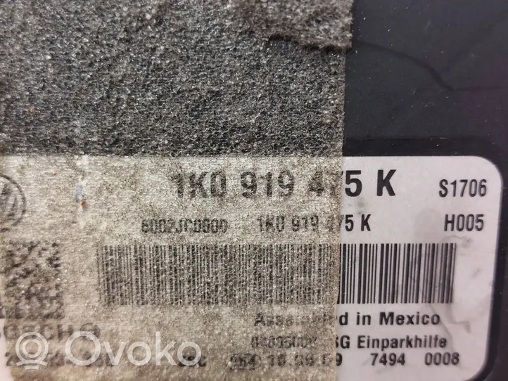 Volkswagen Eos Pysäköintitutkan (PCD) ohjainlaite/moduuli 1K0919475K