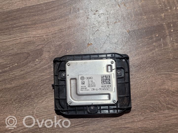 Audi A4 S4 B8 8K Ajovalojen virranrajoitinmoduuli Xenon 4G0907697D