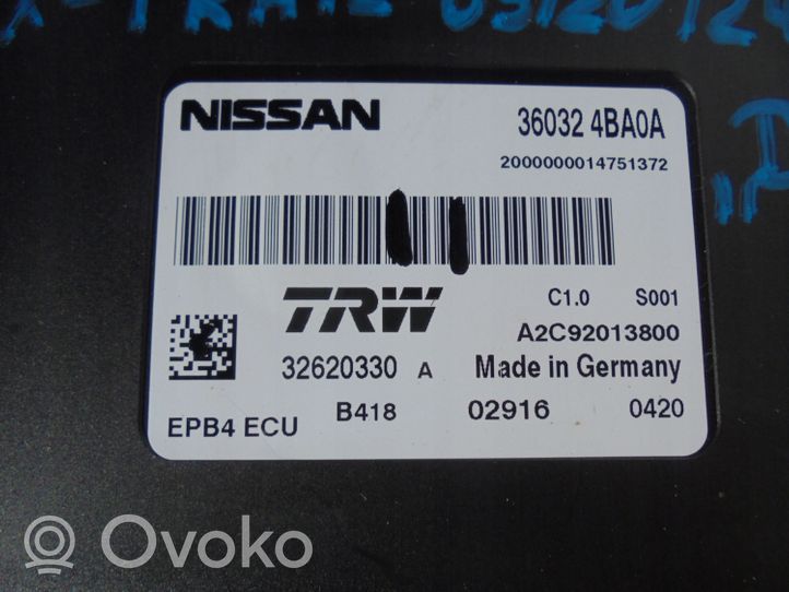 Nissan X-Trail T32 Rankinio stabdžio valdymo blokas 360324BA0A