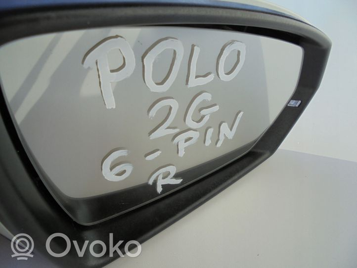 Volkswagen Polo VI AW Rétroviseur électrique de porte avant 