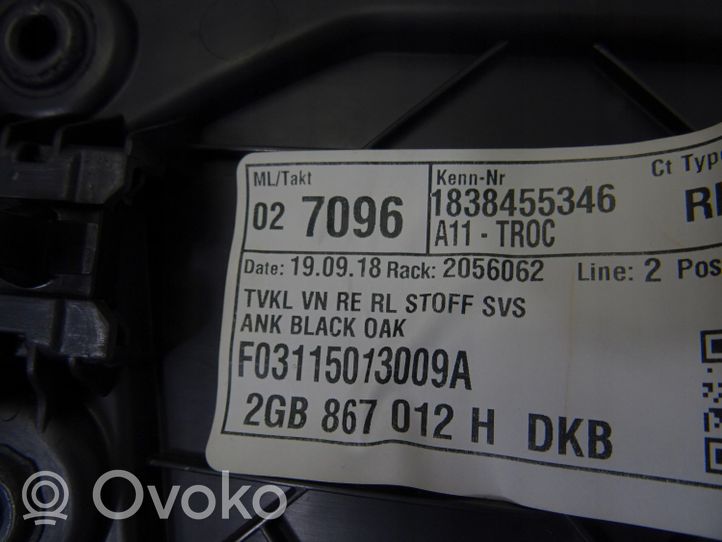 Volkswagen T-Roc Etuoven verhoilu 2gb867012