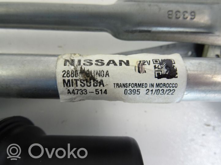 Nissan Qashqai J12 Mechanizm i silniczek wycieraczek szyby przedniej / czołowej 28800-6UN0A