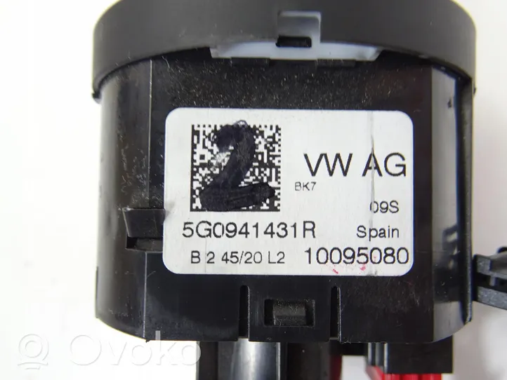 Volkswagen Polo VI AW Interrupteur d’éclairage 5G0941431R