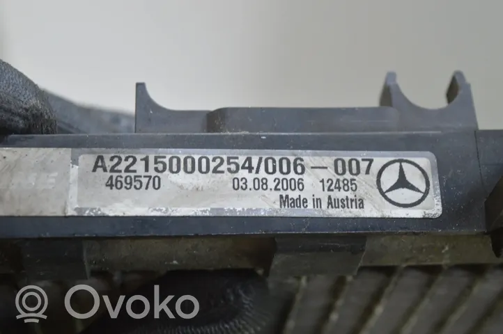 Mercedes-Benz S W221 Oro kondicionieriaus radiatorius aušinimo A2215050141