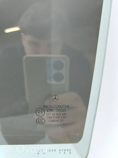 Mercedes-Benz C W204 aizmugurējo durvju stikls 43R-00049