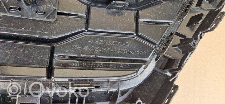 Audi RS Q8 Grille calandre supérieure de pare-chocs avant 4M8853651
