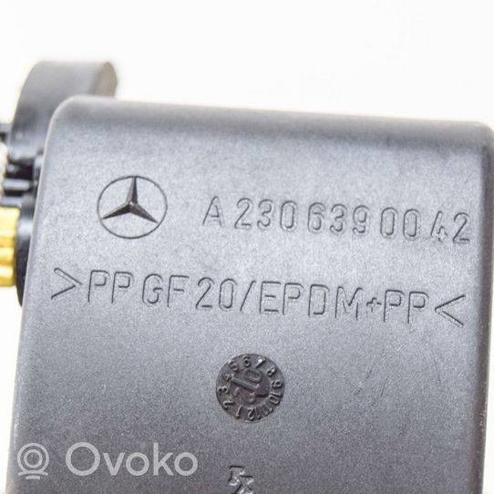 Mercedes-Benz SL R230 Apdaila prie degalų bako dangtelio A2306390042