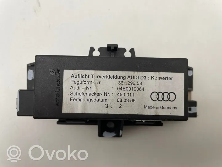 Audi A8 S8 D3 4E Cita veida sensors 04E0919064