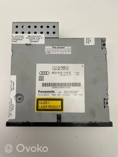 Audi A8 S8 D3 4E CD/DVD mainītājs 4E0910110E