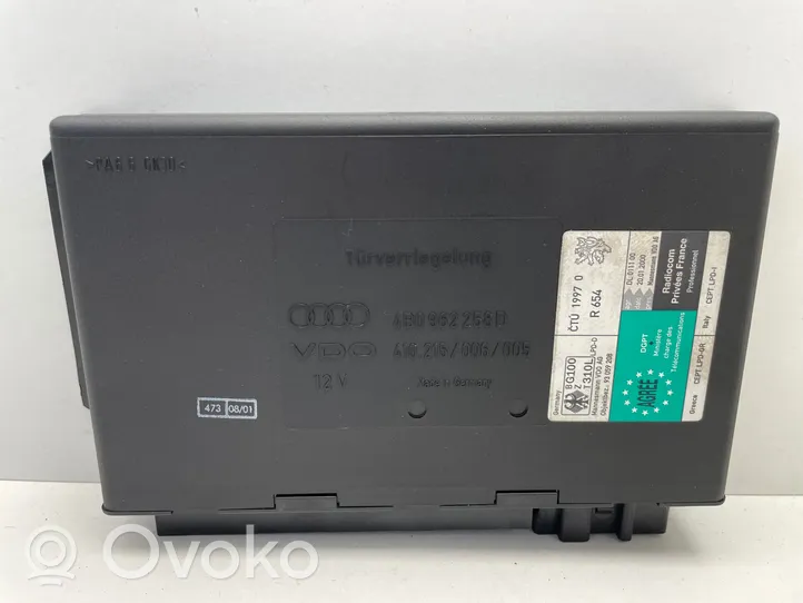 Audi A6 S6 C5 4B Mukavuusmoduuli 4B0962258D