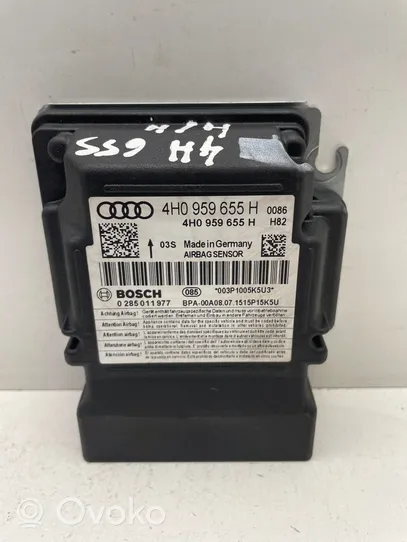 Audi A8 S8 D4 4H Turvatyynyn ohjainlaite/moduuli 4H0959655H