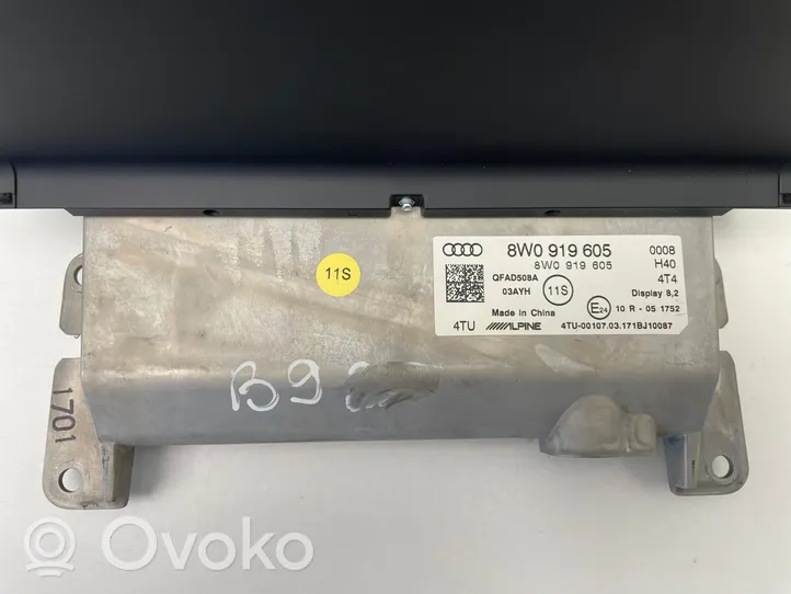 Audi A4 S4 B9 Monitor / wyświetlacz / ekran 8W0919605