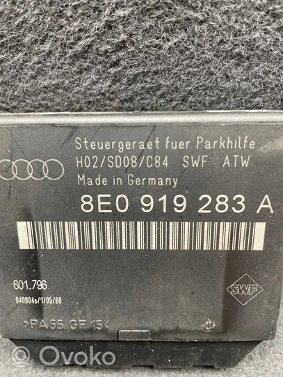 Audi A4 S4 B6 8E 8H Unité de commande, module PDC aide au stationnement 8E0919283A