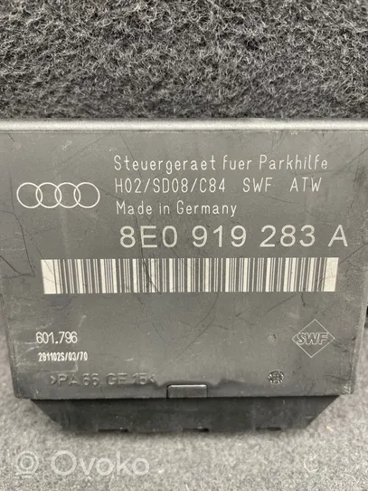 Audi A4 S4 B7 8E 8H Unité de commande, module PDC aide au stationnement 8E0919283A