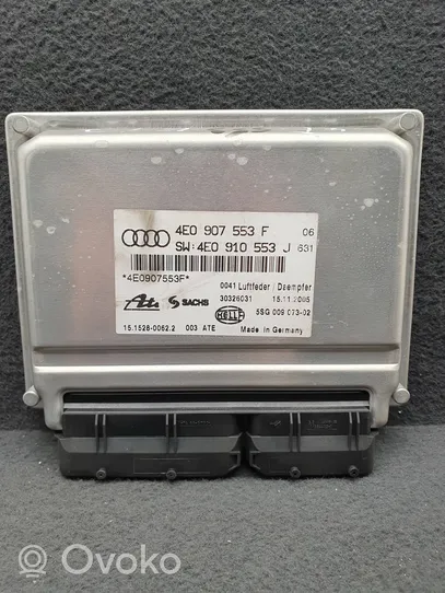 Audi A8 S8 D3 4E Module de commande suspension pneumatique arrière 4E0907553F