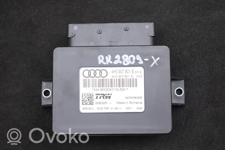 Audi A7 S7 4G Rankinio stabdžio valdymo blokas 4H0907801E