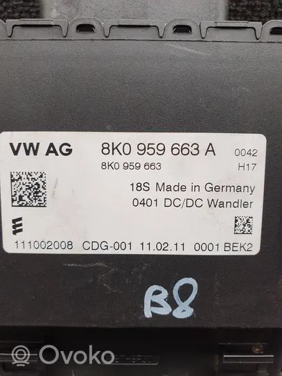 Audi A4 S4 B8 8K Centralina di gestione alimentazione 8K0959663A
