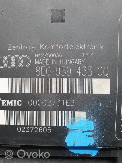 Audi A4 S4 B7 8E 8H Komforta modulis 8E0959433CQ