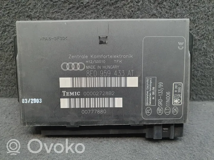 Audi A4 S4 B7 8E 8H Mukavuusmoduuli 8E0959433AT