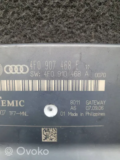 Audi A6 S6 C6 4F Gateway valdymo modulis 4F0907468E