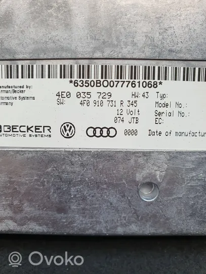Audi A6 S6 C6 4F MMI valdymo blokas 4E0035729