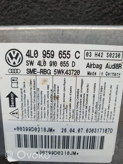 Audi Q7 4L Turvatyynyn ohjainlaite/moduuli 4L0959655C