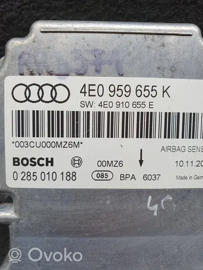 Audi A8 S8 D3 4E Unidad de control/módulo del Airbag 4E0959655K