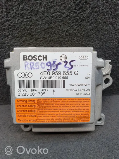 Audi A8 S8 D3 4E Module de contrôle airbag 4E0959655G