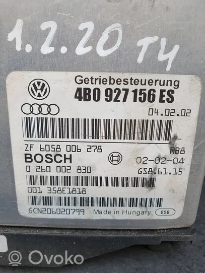 Audi A6 S6 C5 4B Pavarų dėžės valdymo blokas 4B0927156ES