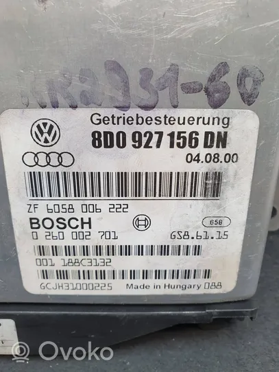 Audi A4 S4 B5 8D Vaihdelaatikon ohjainlaite/moduuli 8D0927156DN