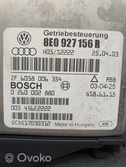 Audi A4 S4 B6 8E 8H Corpo valvola trasmissione del cambio 8E0927156R