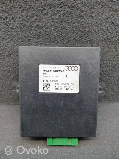 Audi A6 S6 C5 4B Muut ohjainlaitteet/moduulit 4B0035753