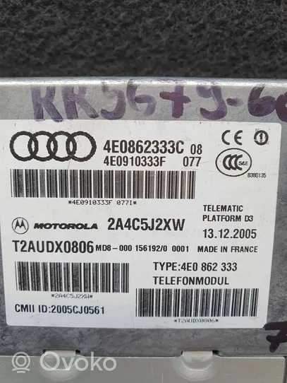 Audi A8 S8 D3 4E Autres unités de commande / modules 4E0862333C