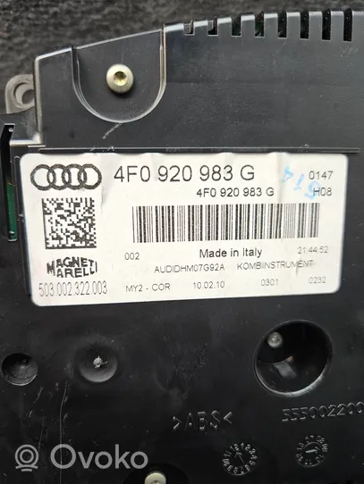 Audi A6 S6 C6 4F Nopeusmittari (mittaristo) 4F0920983G