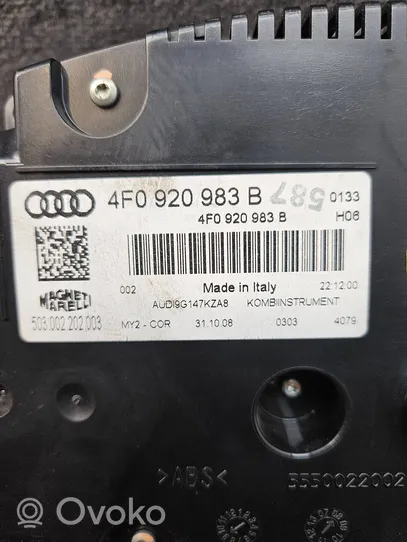 Audi A6 S6 C6 4F Nopeusmittari (mittaristo) 4F0920983B