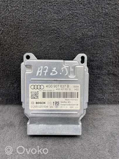 Audi A7 S7 4G ESP (stabilitātes sistēmas) vadības bloks 4G0907637B